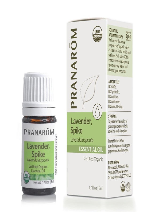 Pranarom - Lavender, Spike Essential Oil 5ml - Ideal for Wellness Enthusiasts - Diffusing for Relaxation Therapy - Certified Organic Purity - 100% Pure, Certified Organic Lavandula Spicata - Image 1